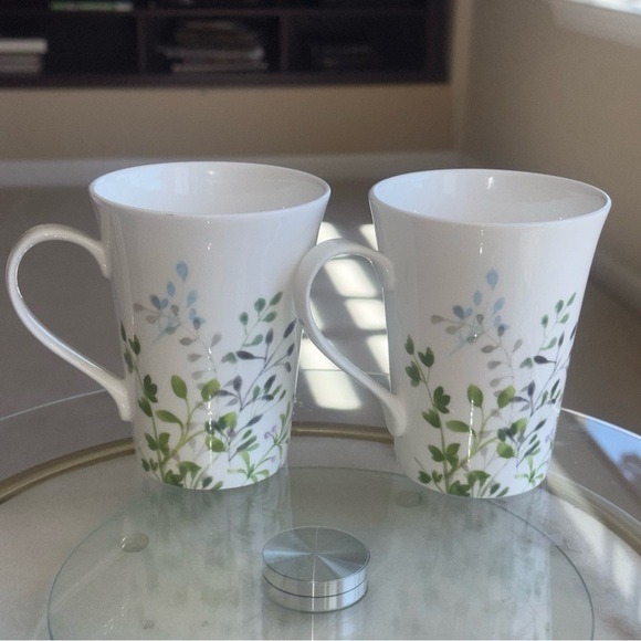 Mikasa Tivoli Garden Bone China Mug Set – Botanical Leaf Pattern (Set of 2) - Picture 9 of 9